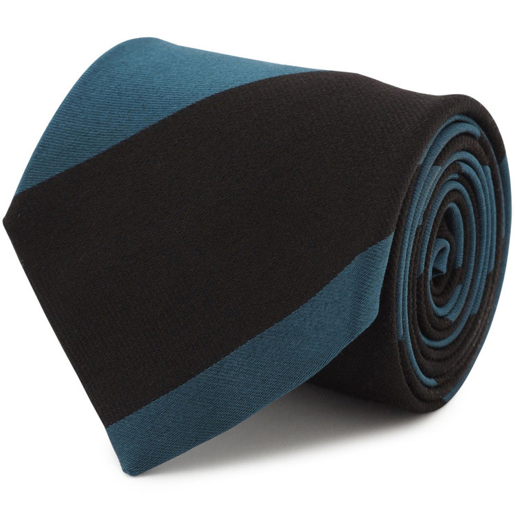 シルバーライン 【SILVER LINE】シルクウールストライプネクタイ 8.5cm幅/ブルー/JAPAN MADE その他