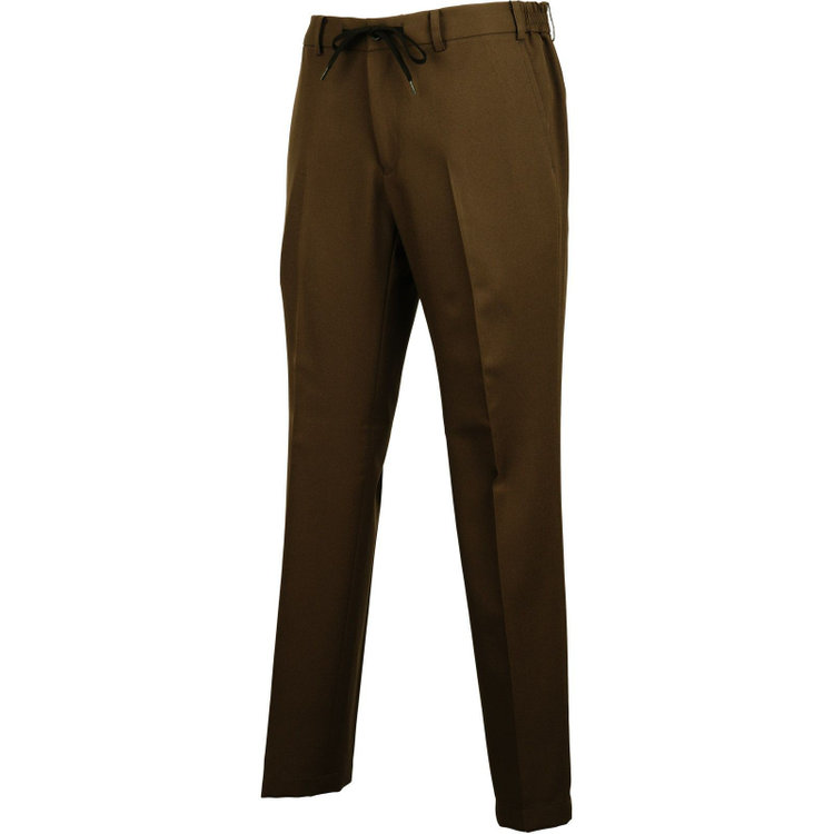 ブラックライン 【WEB限定/OUTLET】【発送在庫あり】【BL/4S WORK】【WEB限定】【年間】2釦シングルスーツ 0タック/カーキ/ドローコード&ウエストシャーリング/※パンツ裾上げ済仕様 カーキ系(濃緑)