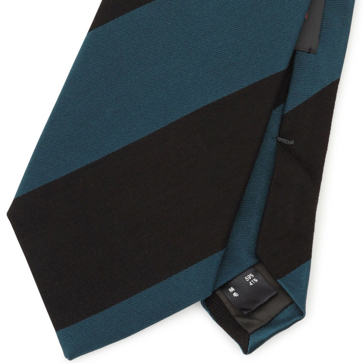 シルバーライン 【SILVER LINE】シルクウールストライプネクタイ 8.5cm幅/ブルー/JAPAN MADE その他