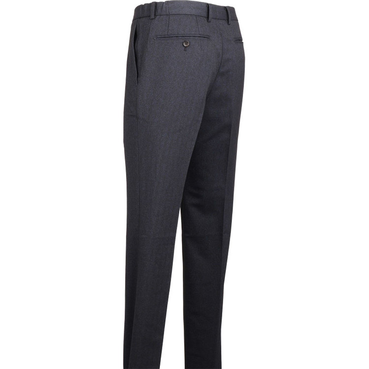 スーツセレクト 【WEB限定/OUTLET】【RBC】【秋冬】1タックテーパードパンツ/ネイビー×ヘリンボーン/シャーリング仕様/ウォシャブル ネイビー系(紺)
