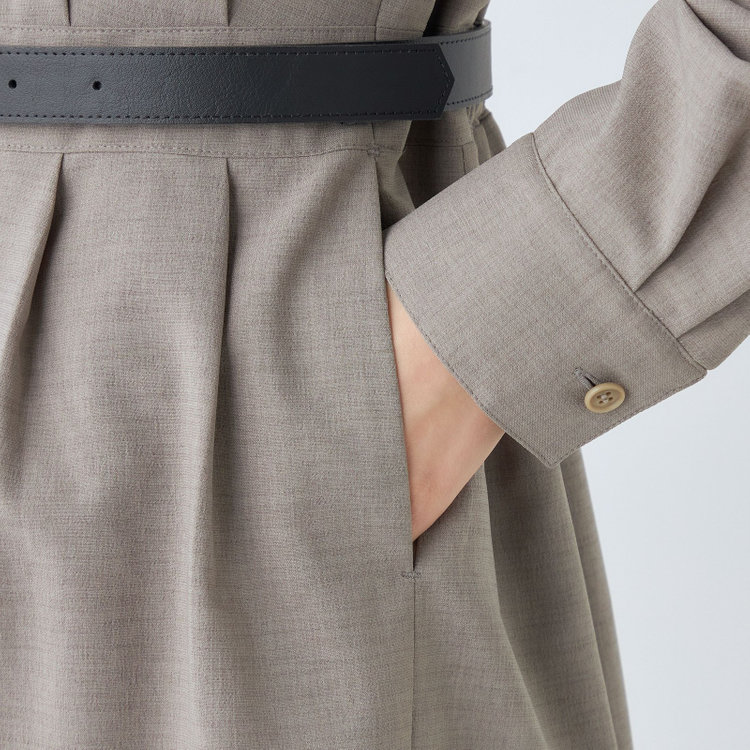 シルバーライン 【SL】2WAYワンピース/グレー/ベルト付き グレー中間