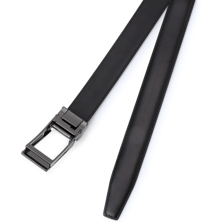 シルバーライン 【フリーアジャスト仕様/5mm間隔/32段階】バックルベルト 2.9cm幅/ブラック(ウエスト94cmまで対応) 黒