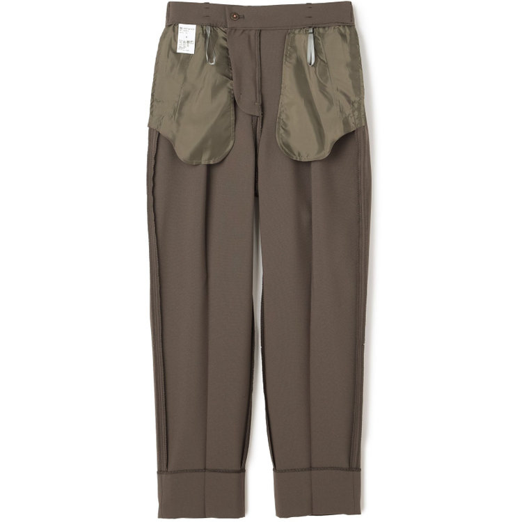 シルバーライン 【SL】【年間】1釦シングルパンツスーツ/ブラウン/パンツウエストシャーリング/ウォッシャブル/※パンツ裾上げ済仕様 茶中間