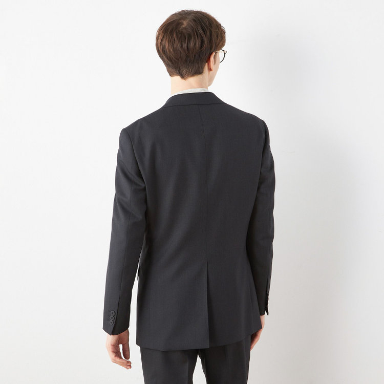 ソノタ 【BLACK LINE】2釦シングルジャケット/ダークグレー/NEW ZEALAND WOOL MIX グレー濃色