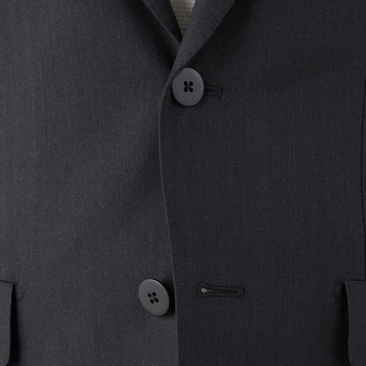 ソノタ 【BLACK LINE】2釦シングルジャケット/ダークグレー/NEW ZEALAND WOOL MIX グレー濃色