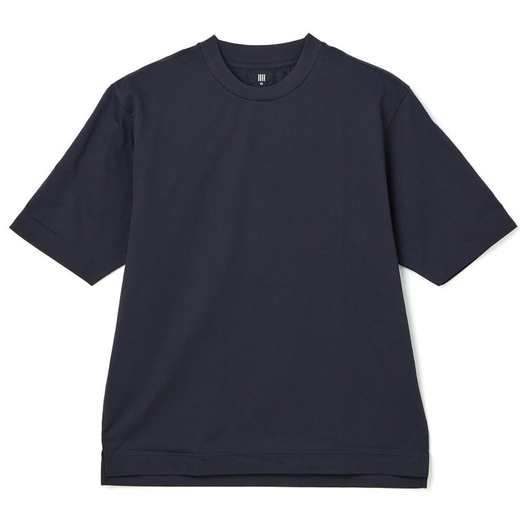 シルバーライン 【SILVER LINE】【半袖】ネイビー / クルーネック/酷暑対策Tシャツ「FREEZETECH 氷撃」冷感PRINT 紺中間