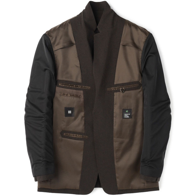 ブラックライン 【SLIM TAPERED_2】【春夏】2釦シングルスーツ 0タック/ブラウン&ブラック×ハウンドトゥース/ウエストシャーリング/4S SUSTAINABILITY&ECOLOGY FABRIC/※パンツ裾上げ済仕様 茶濃色