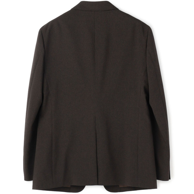 ブラックライン 【SLIM TAPERED_2】【春夏】2釦シングルスーツ 0タック/ブラウン&ブラック×ハウンドトゥース/ウエストシャーリング/4S SUSTAINABILITY&ECOLOGY FABRIC/※パンツ裾上げ済仕様 茶濃色