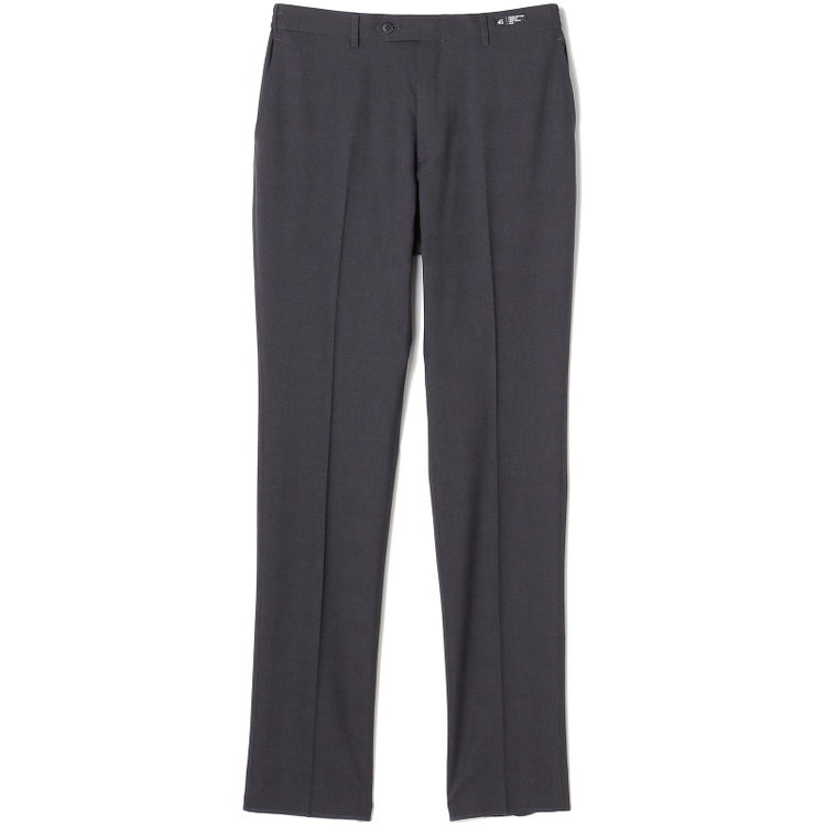 ブラックライン 【SLIM TAPERED】【春夏】0タックテーパードパンツ/グレー×グレンチェック/ウエストシャーリング/4S SUSTAINABILITY&ECOLOGY FABRIC「ウォッシャブル」「ストレッチ」/※裾上げ済仕様 グレー濃色