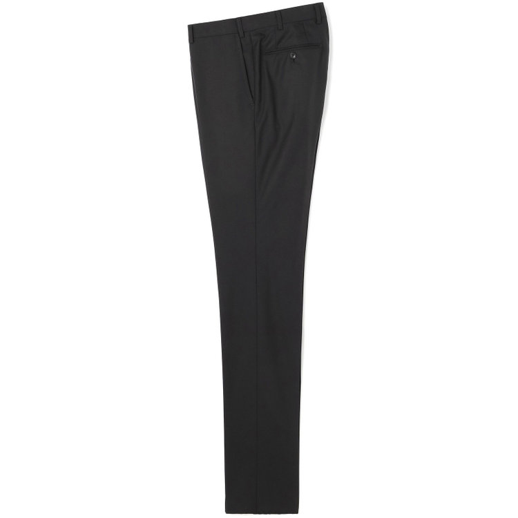 ブラックライン 【SLIM TAPERED_2】【春夏】2釦シングルスーツ 0タック/ブラック×ソリッド/ウエストムーブ/REDA ACTIVE/NEW ZEALAND WOOL MERINO/SHOWER CLEAN/※裾上げ必要 黒