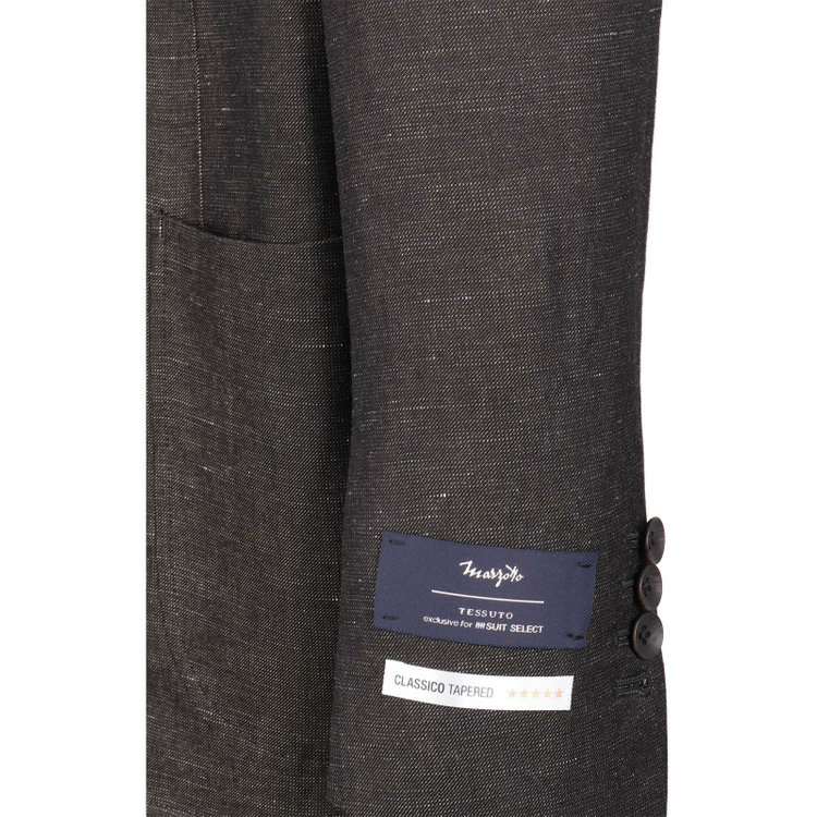 スーツセレクト 【WEB限定/OUTLET】【CLASSICO TAPERED】【春夏】コーディネートパンツ付き/3釦段返りシングルスーツ 2タック/カーキ+サンドブラウンパンツ/パッチポケット/サイドAJ＆シャーリング/MARZOTTO ブラウン系(茶)