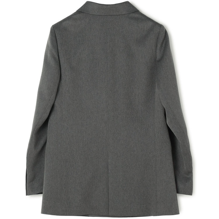 シルバーライン 【SL】【秋冬】6釦2掛けダブルワイドパンツスーツ/グレーグリーン/ウエスト内側アジャスター/ウォッシャブル/※裾上げ済み仕様 グレー濃色