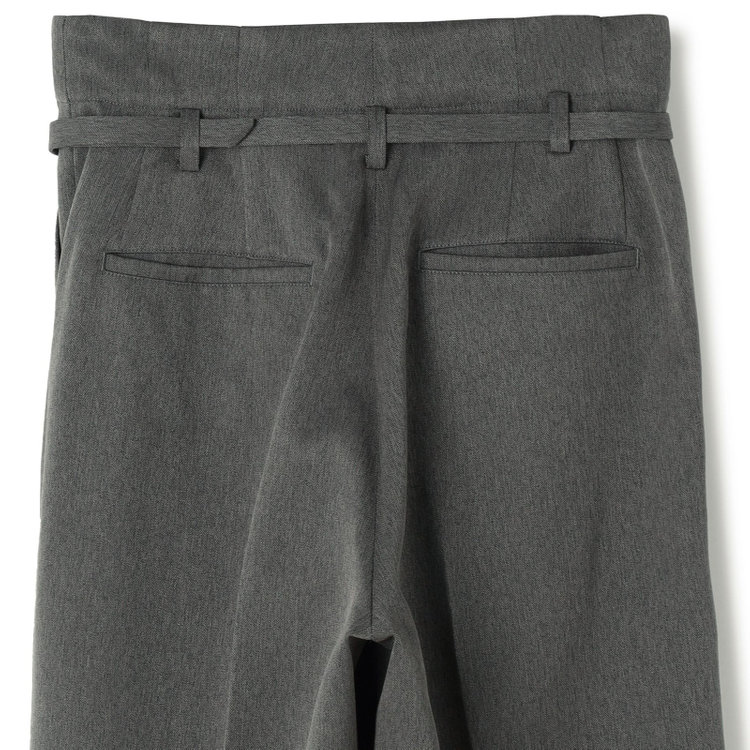 シルバーライン 【SL】【秋冬】6釦2掛けダブルワイドパンツスーツ/グレーグリーン/ウエスト内側アジャスター/ウォッシャブル/※裾上げ済み仕様 グレー濃色