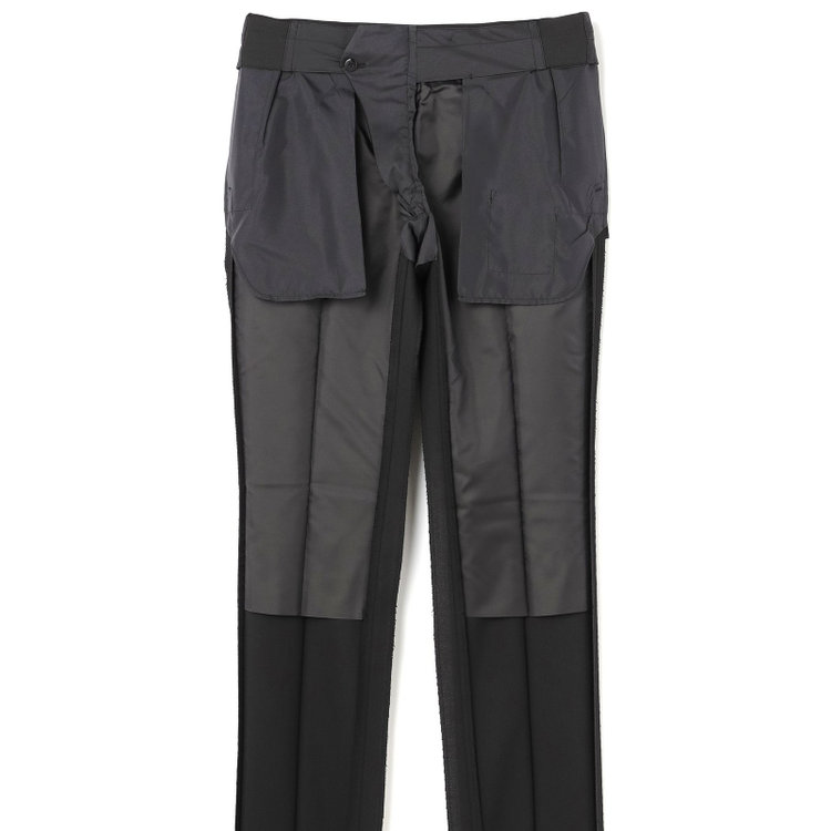 ブラックライン 【SLIM TAPERED_2】【春夏】2釦シングルスーツ 0タック/ブラック×ソリッド/ウエストムーブ/REDA ACTIVE/NEW ZEALAND WOOL MERINO/SHOWER CLEAN/※裾上げ必要 黒