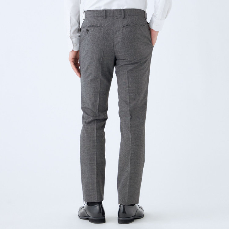 ブラックライン 【KSW】【春夏】スペアパンツ付き/2釦シングルスーツ 0タック/グレー/※裾上げ必要 グレー中間