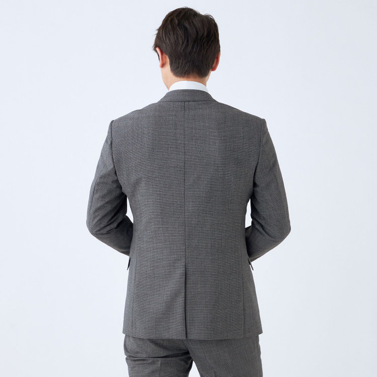 ブラックライン 【KSW】【春夏】スペアパンツ付き/2釦シングルスーツ 0タック/グレー/※裾上げ必要 グレー中間