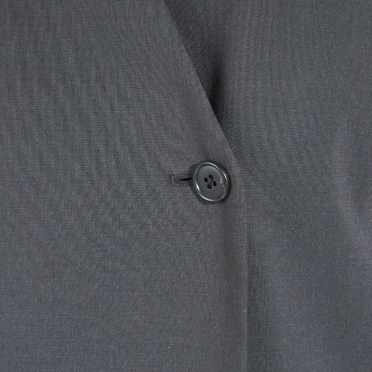 シルバーライン 【SL】【年間】ノーカラーダブル釦ジレ/ダークグレー/4S グレー中間