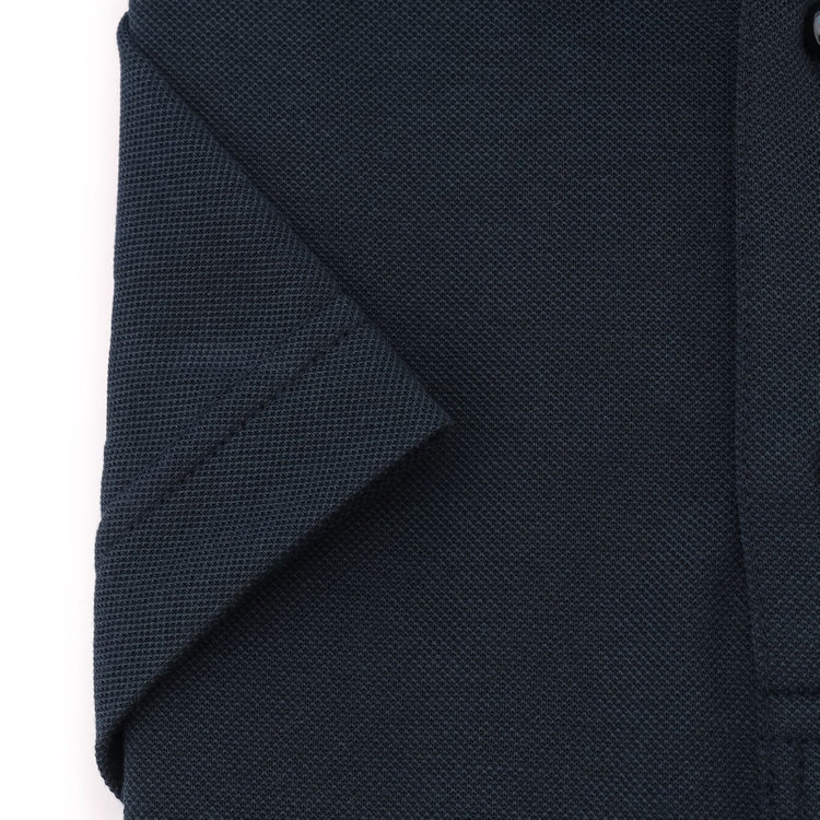 シルバーライン 【発送在庫あり】【RBC/五分袖】カッタウェイビズポロシャツ プルオーバータイプ/ネイビー/4S コットンブレンド 青濃色