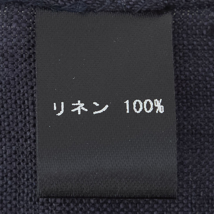 シルバーライン リネンポケットチーフ/ネイビー 紺中間
