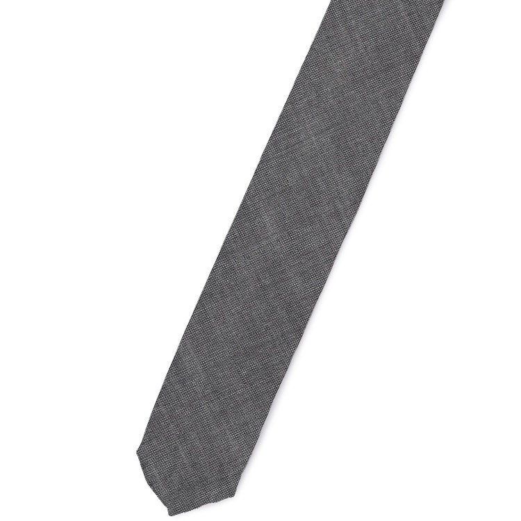 シルバーライン 【SL】ウールソリッドネクタイ 8.5cm幅/グレー/LASSIERE MILLS LTD woven in england その他