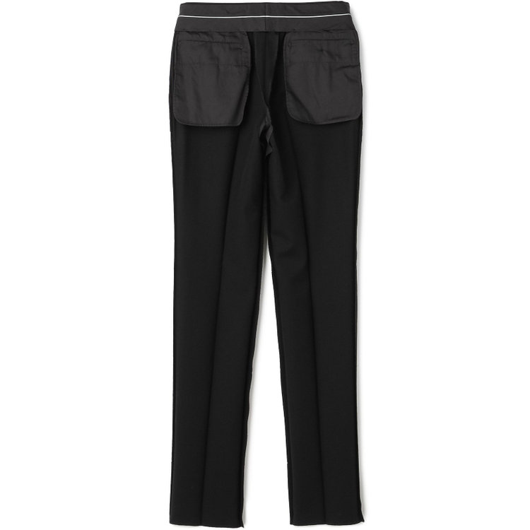 シルバーライン 【CLASSICO TAPERED】【年間】【フォーマル対応可】2釦シングルフォーマルスーツ 1タック/ブラック×ソリッド/BISHU JAPAN FABRIC Super100's/ウエストサイドアジャスター仕様/※裾上げ必要 黒