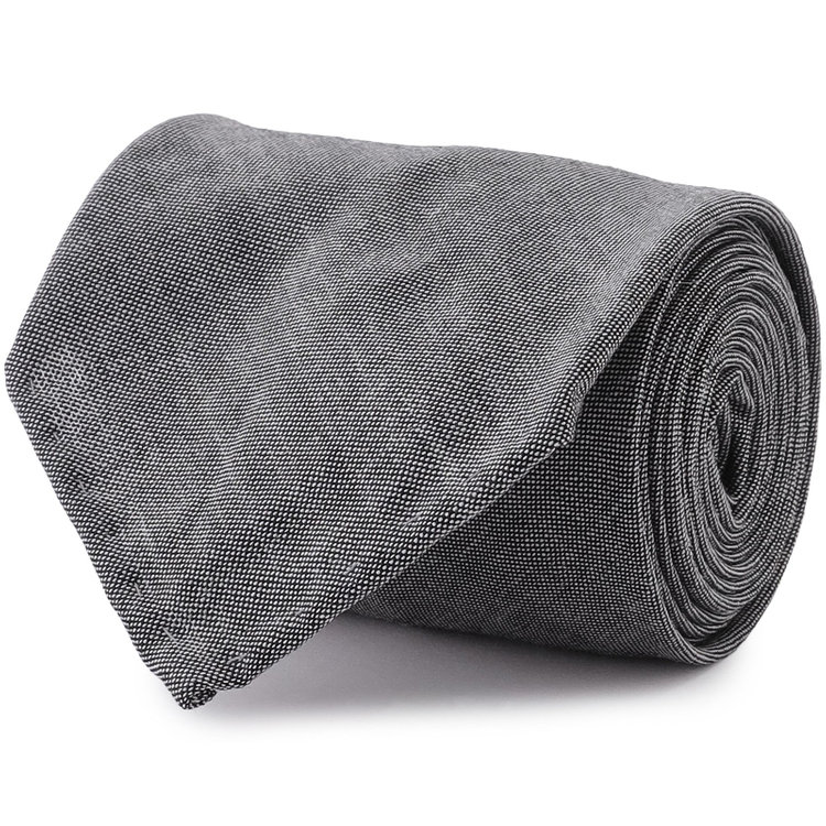 シルバーライン 【SL】ウールソリッドネクタイ 8.5cm幅/グレー/LASSIERE MILLS LTD woven in england その他