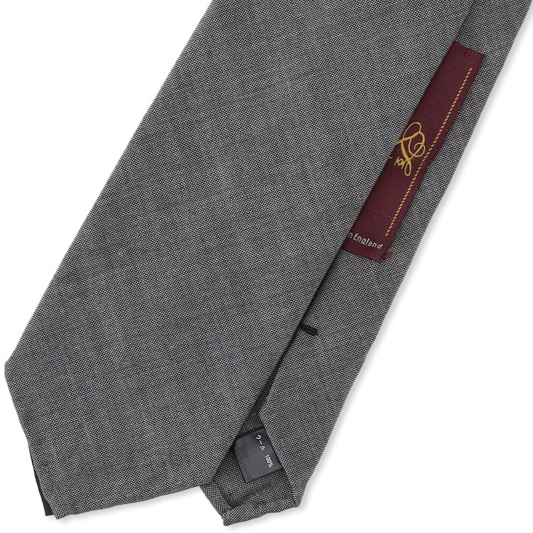 シルバーライン 【SL】ウールソリッドネクタイ 8.5cm幅/グレー/LASSIERE MILLS LTD woven in england その他
