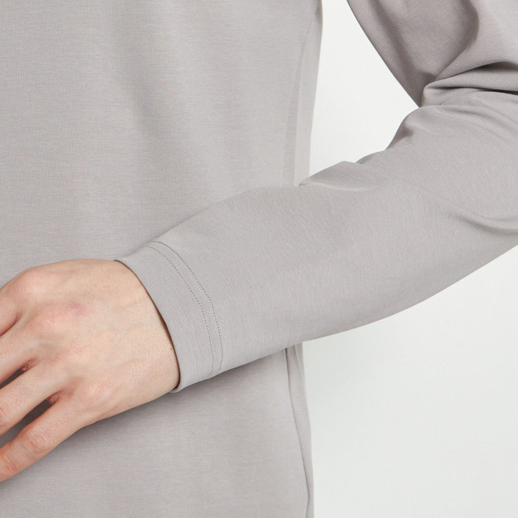 スーツセレクト 【RBC】モックネックロングTシャツ/グレー/「吸汗速乾」「接触冷感」「UV加工」 グレー淡色