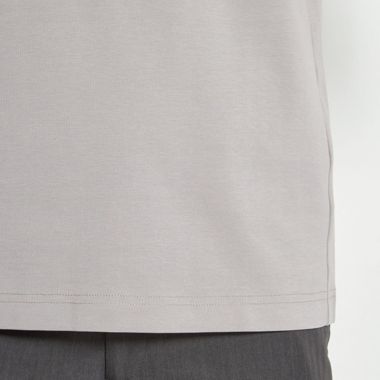スーツセレクト 【RBC】モックネックロングTシャツ/グレー/「吸汗速乾」「接触冷感」「UV加工」 グレー淡色