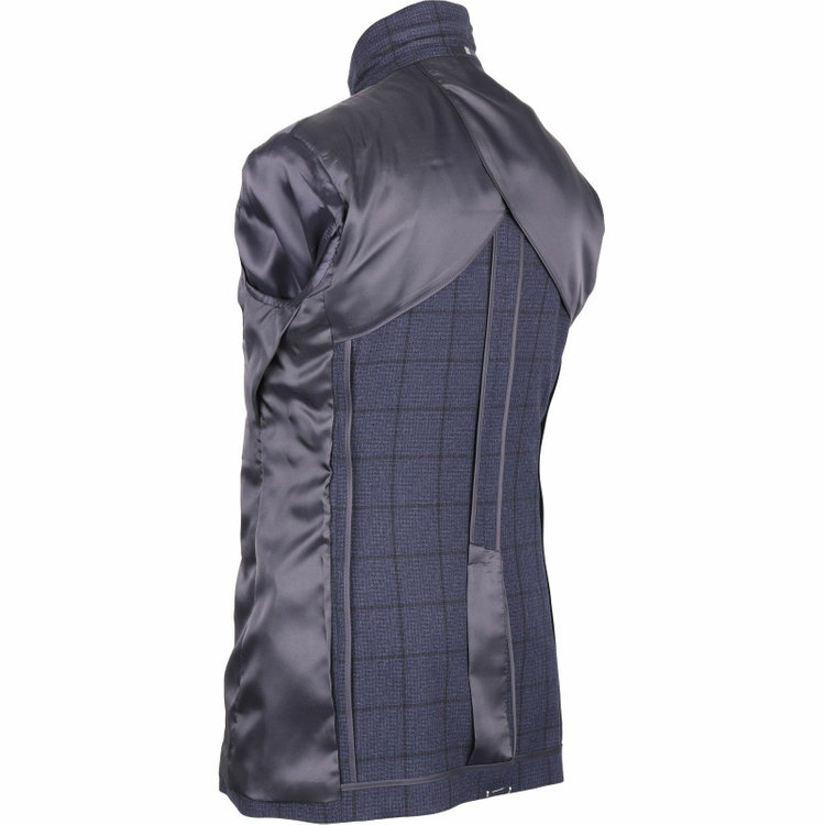 スーツセレクト 【WEB限定/OUTLET】【SLIM TAPERED_2】【秋冬】コーディネートパンツ付き/2釦シングルスーツ 0タック/ネイビー×チェック+グレーソリッドパンツ/4S ネイビー系(紺)