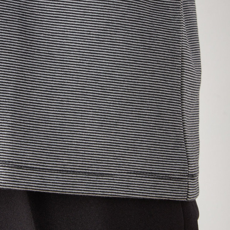 スーツセレクト 【RBC/長袖】ボーダーシャツ/ブラック 黒