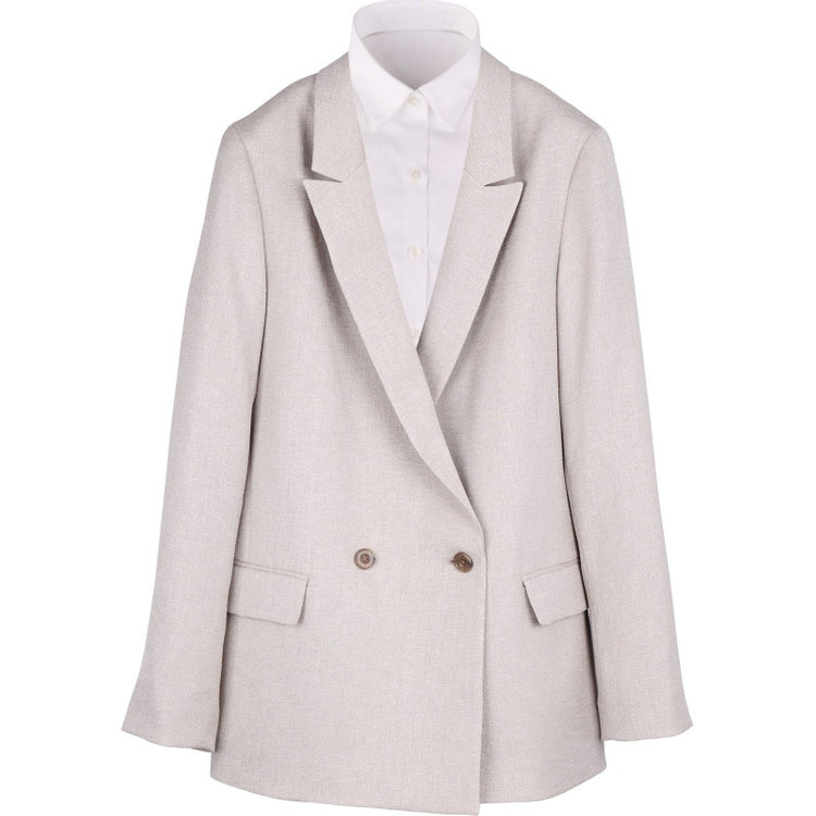 ブラックライン 【WEB限定/OUTLET】【SL】【春夏】2釦1掛けダブルジャケット/ベージュ/ウォッシャブル ベージュ系(薄茶)