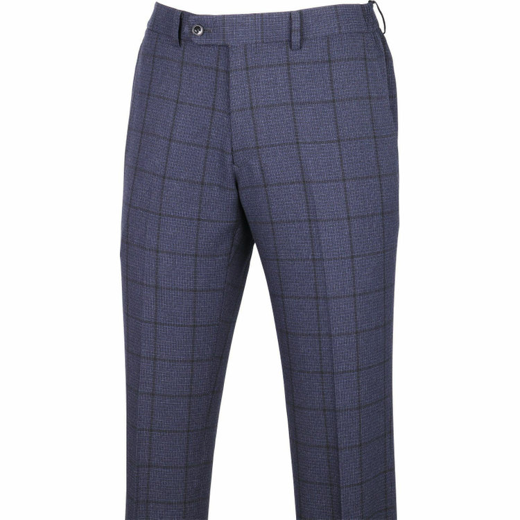 スーツセレクト 【WEB限定/OUTLET】【SLIM TAPERED_2】【秋冬】コーディネートパンツ付き/2釦シングルスーツ 0タック/ネイビー×チェック+グレーソリッドパンツ/4S ネイビー系(紺)