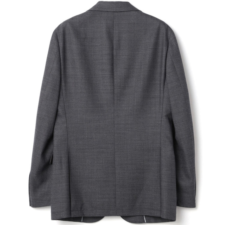 シルバーライン 【RBC】【秋冬】ウールブレンド2釦ジャケット/グレー×バーズアイ グレー濃色