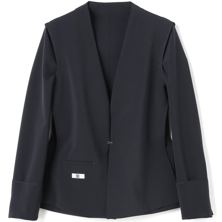 シルバーライン 【SL】【年間】ノーカラージャケット/ネイビー/ウォッシャブル 紺中間