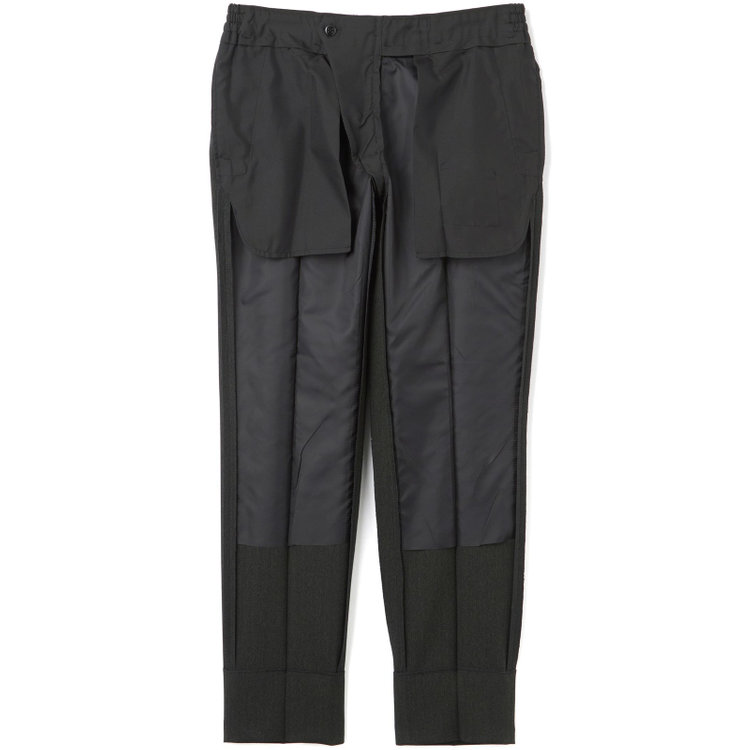 ブラックライン 【SLIM TAPERED_2】【秋冬】2釦シングルスリーピーススーツ 0タック/グリーン×シャドーストライプ/ウエストシャーリング/4S SUSTAINABILITY&ECOLOGY FABRIC/※パンツ裾上げ済仕様 緑濃色