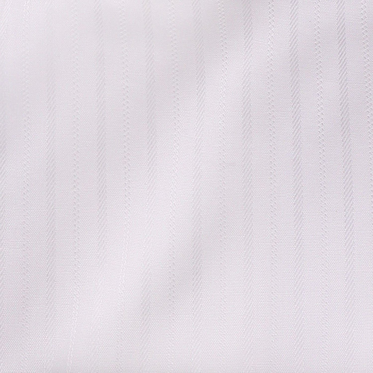 ブラックライン 【BL】ウイングカラードレスワイシャツ/ホワイト×ドビーストライプ/ダブルカフス仕様 白