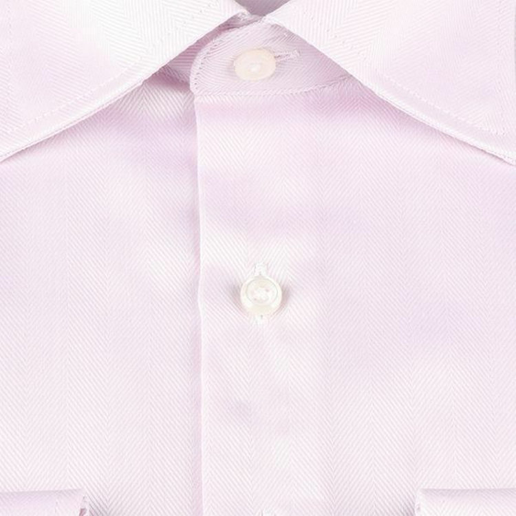 ブラックライン 【BLACK LINE】【形態安定】ワイドカラードレスワイシャツ/ピンク×ドビー 紫淡色