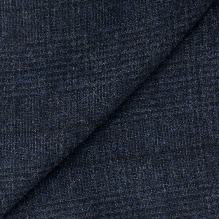 シルバーライン 【発送在庫あり】【CLASSICO TAPERED】【秋冬】2釦シングルスーツ 1タック/ネイビー×チェック/RE:NEWOOL/※裾上げ必要 紺中間