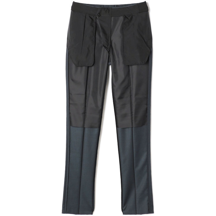 シルバーライン 【CLASSICO TAPERED】【秋冬】2釦シングルスーツ 1タック/ダークグリーン×メランジ調ソリッド/ウエストムーブ/Ermenegildo Zegna Traveller /※裾上げ必要 緑濃色