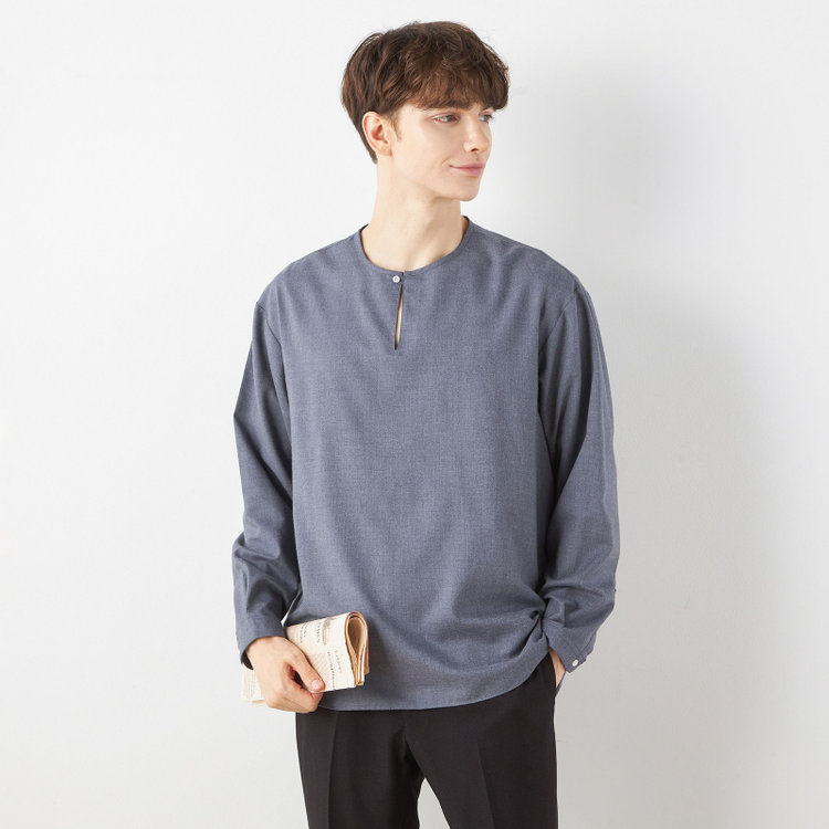 【RBC/長袖】プルオーバーシャツ/ネイビー