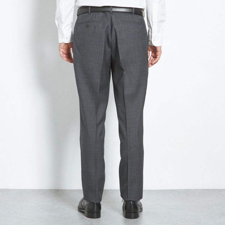 シルバーライン 【CLASSICO TAPERED】【春夏】1タックテーパードパンツ/グレー/ウエストムーブ/※裾上げ必要 グレー中間