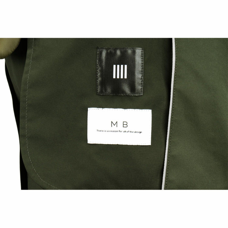 スーツセレクト 【WEB限定/OUTLET】【発送在庫あり】【RBC】【年間】ノーカラー1釦ジャケット/カーキ/LIMONTAEAST fabrics designed in italy/MB×SUIT SELECT カーキ系(濃緑)