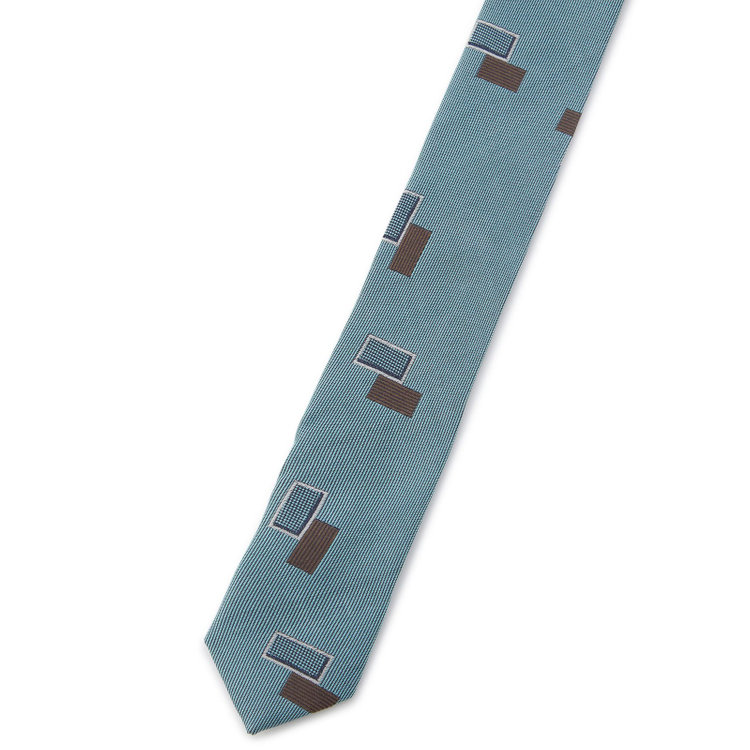 シルバーライン 【SILVER LINE】シルク小紋柄ネクタイ 8.5cm幅/グリーン/Finest fabrics by COMO ITALY その他