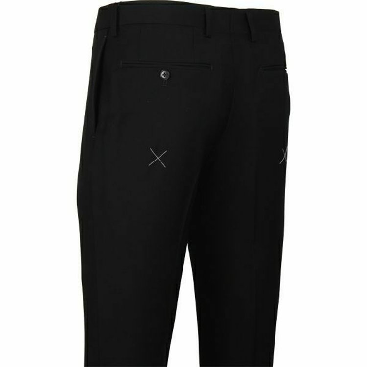 スーツセレクト 【WEB限定/OUTLET】【X】【年間】【フォーマル対応可】 2釦シングルスーツ 0タック/プレミアムブラック×ソリッド+Super100'S ブラック系(黒)