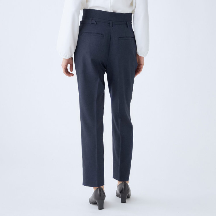 シルバーライン 【SILVER LINE】【【年間】1釦シングルパンツスーツ/ネイビー/ウォッシャブル/Naturemier/※パンツ裾上げ済仕様 紺中間