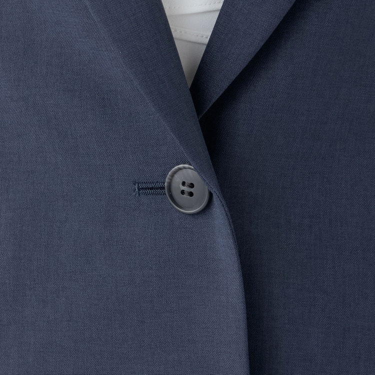 シルバーライン 【SILVER LINE】【【年間】1釦シングルパンツスーツ/ネイビー/ウォッシャブル/Naturemier/※パンツ裾上げ済仕様 紺中間