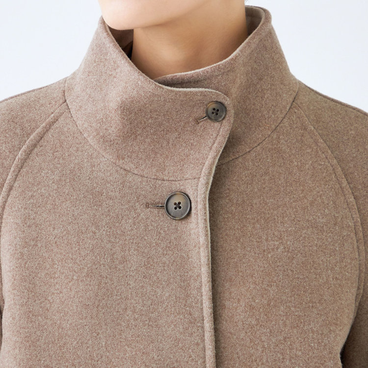 シルバーライン 【SL】スタンドカラーコート/ブラウン 茶中間