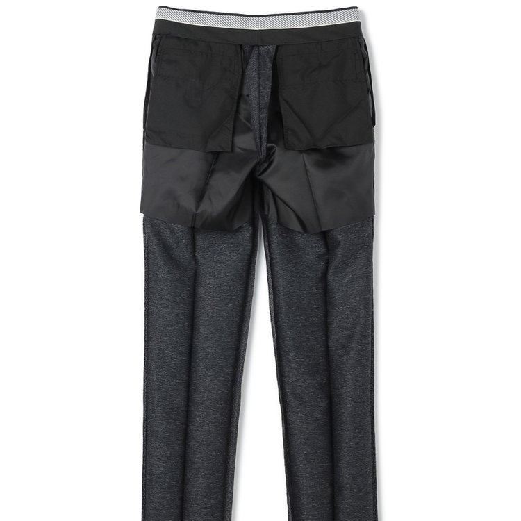 シルバーライン 【RBC】【春夏】ポリエステル1タックテーパードパンツ/ネイビー/ウエストムーブ仕様/4S SUSTAINABILITY&ECOLOGY FABRIC/※裾上げ必要 紺中間