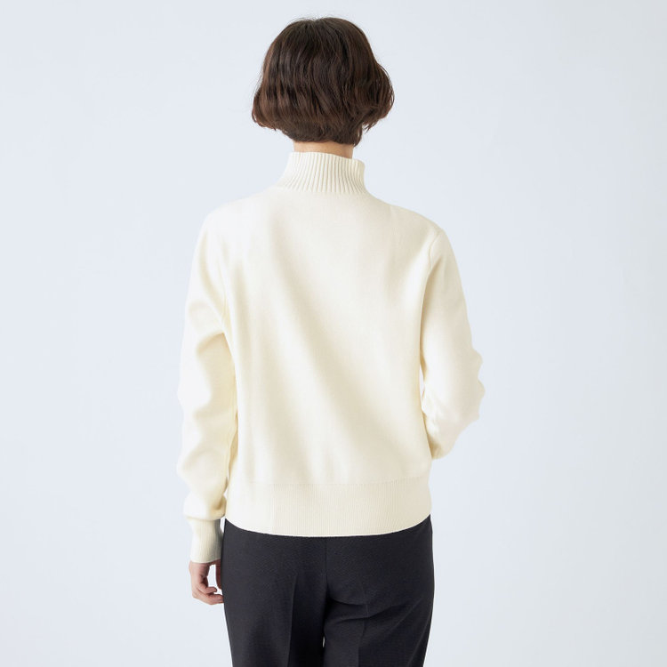 シルバーライン 【SL】【秋冬】ハイネック ニットセーター/ホワイト 白